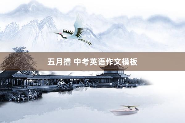 五月撸 中考英语作文模板