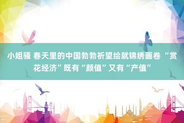 小姐骚 春天里的中国勃勃祈望绘就锦绣画卷 “赏花经济”既有“颜值”又有“产值”